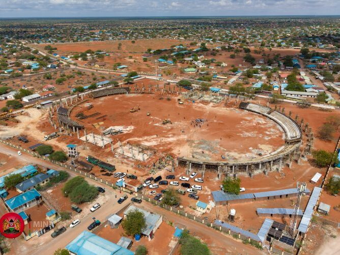 Wajir Stadium at 28% completion ahead of Madaraka Day